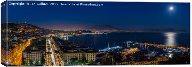 Naples Panorama Canvas Print by Ian Collins