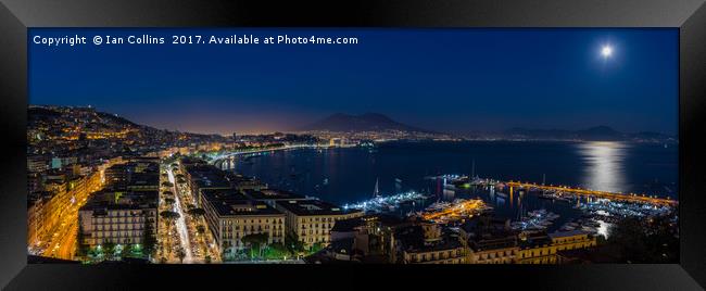 Naples Panorama Framed Print by Ian Collins