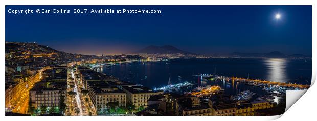 Naples Panorama Print by Ian Collins