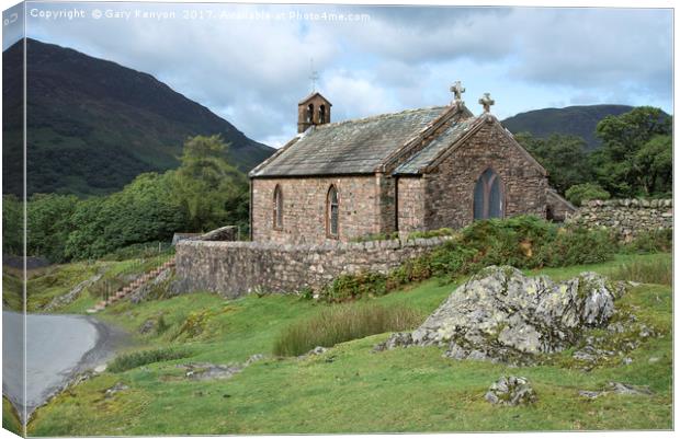 St James's Church Buttermere Canvas Print by Gary Kenyon