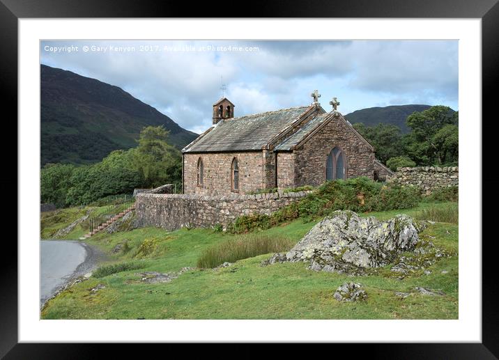 St James's Church Buttermere Framed Mounted Print by Gary Kenyon