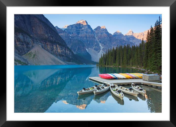 Moraine Lake in the Banff National Park Framed Mounted Print by Arterra 