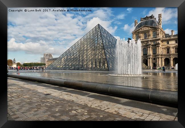 The Louvre Paris Framed Print by Lynn Bolt