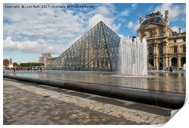 The Louvre Paris Print by Lynn Bolt