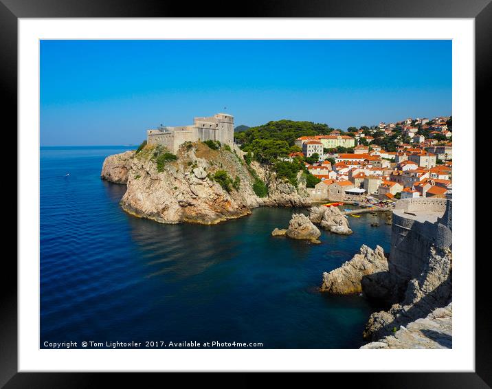 Dubrovnik Old Town City Walls  Framed Mounted Print by Tom Lightowler