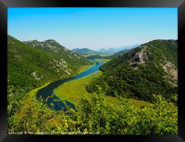 The Crnojevica River In Montenegro Framed Print by Tom Lightowler