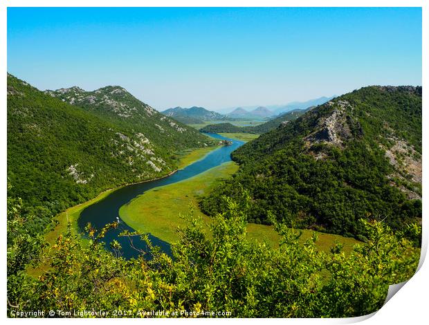 The Crnojevica River In Montenegro Print by Tom Lightowler