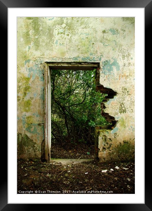 The Doorway Framed Mounted Print by Ewan Thomson