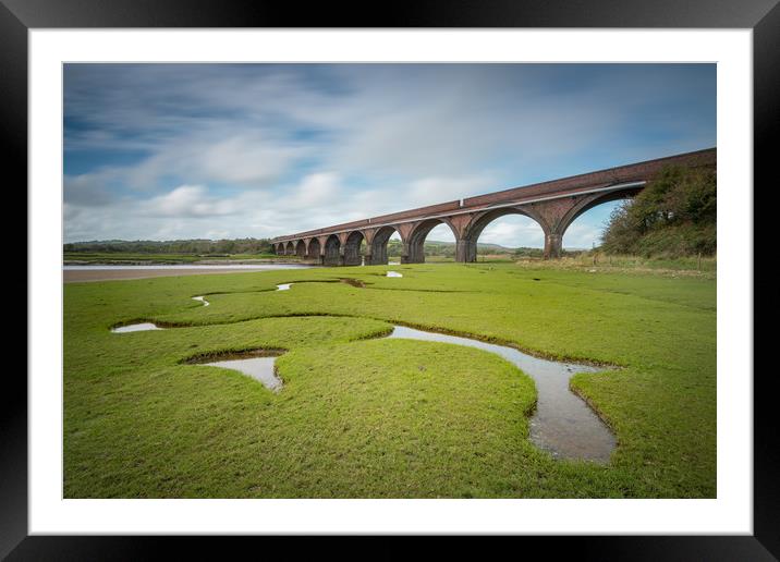 The Eleven Arches railway viaduct, Pontarddulais. Framed Mounted Print by Bryn Morgan