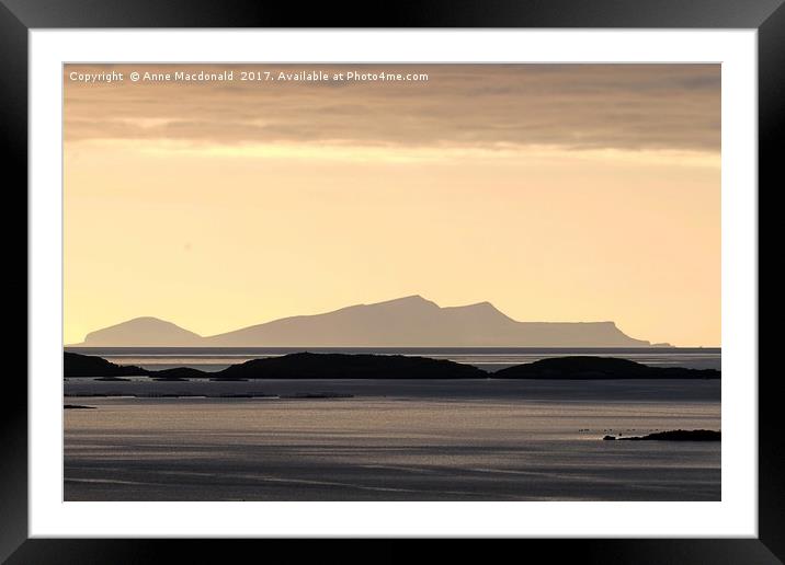 The Island of Foula, Shetland. Framed Mounted Print by Anne Macdonald