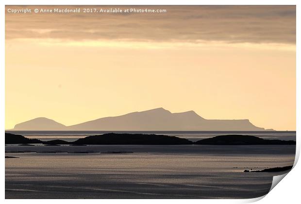 The Island of Foula, Shetland. Print by Anne Macdonald