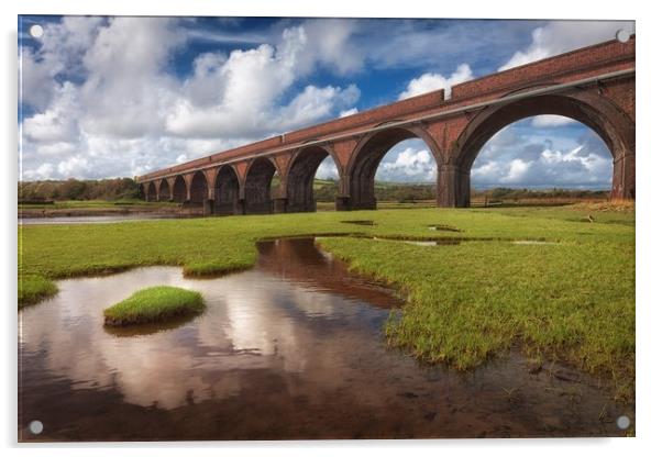 The Eleven Arches viaduct Acrylic by Leighton Collins