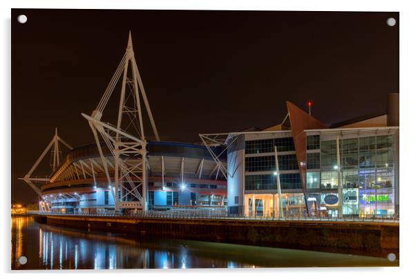 Cardiff millennium stadium   Acrylic by Dean Merry