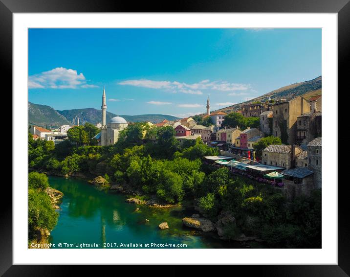 Mostar Bosnia Framed Mounted Print by Tom Lightowler