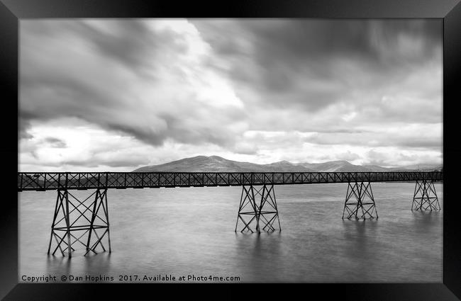 The bridge over Llyn Trawsfynydd Framed Print by Dan Hopkins