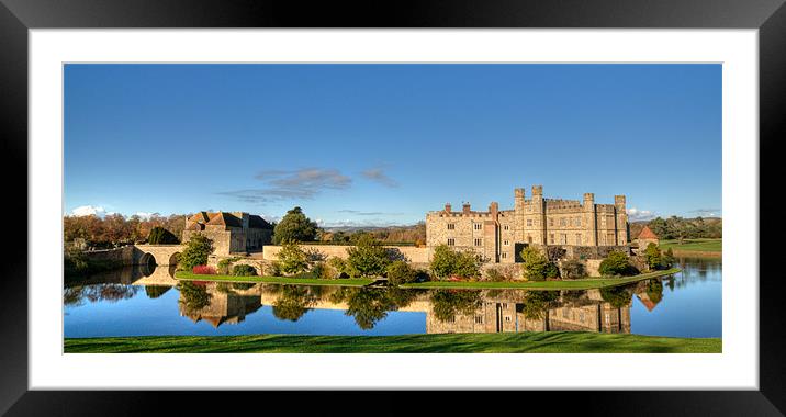 Enchanting Leeds Castle Reflections Framed Mounted Print by Chris Thaxter