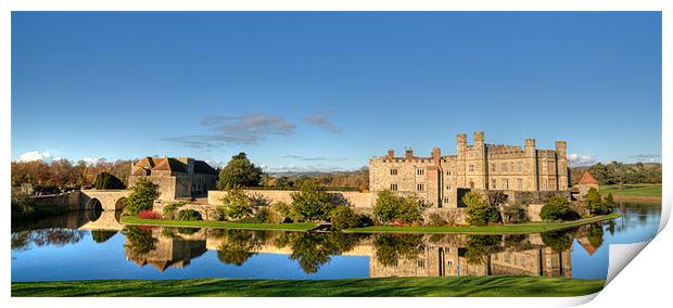 Enchanting Leeds Castle Reflections Print by Chris Thaxter