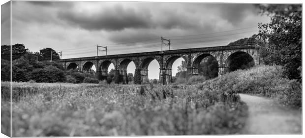 The Sankey Viaduct  Canvas Print by Andrew George