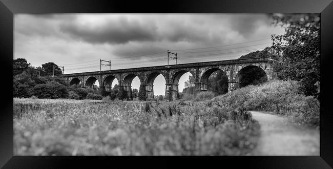 The Sankey Viaduct  Framed Print by Andrew George