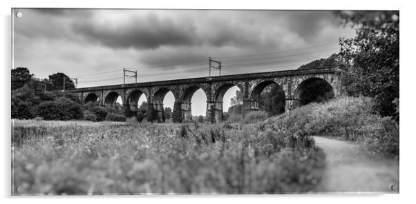 The Sankey Viaduct  Acrylic by Andrew George