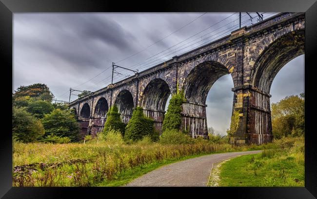 The Sankey Viaduct  Framed Print by Andrew George