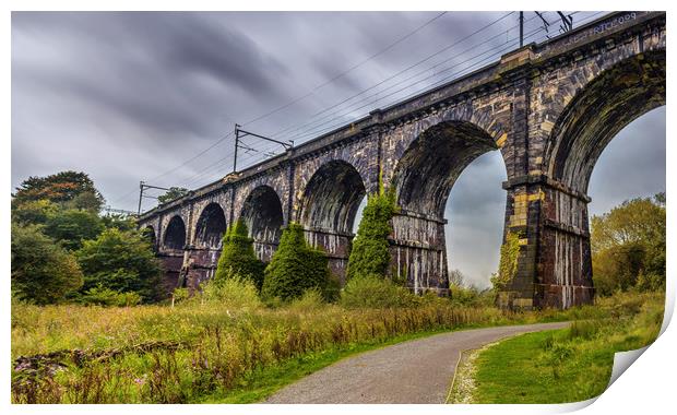 The Sankey Viaduct  Print by Andrew George
