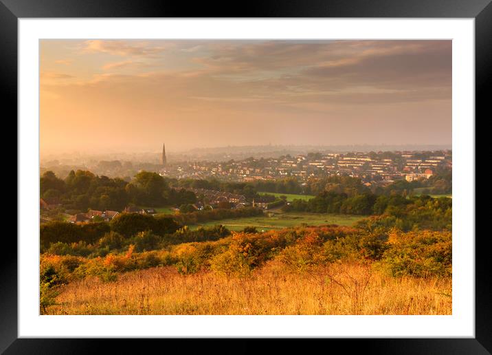 Gedling Country Park Sunrise Framed Mounted Print by Matt Cottam