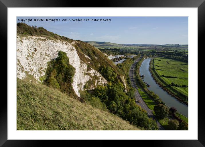 Lewes and the River Ouse Framed Mounted Print by Pete Hemington