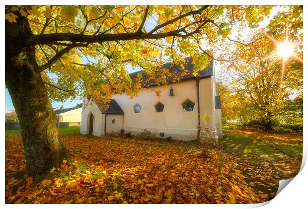 Church of St Michael and all Angels, Beddau Print by Dean Merry