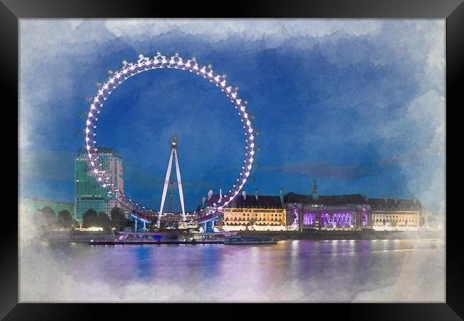 London eye Framed Print by Gary Schulze