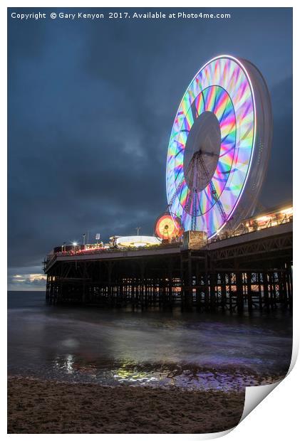 Big Wheel Blackpool Print by Gary Kenyon