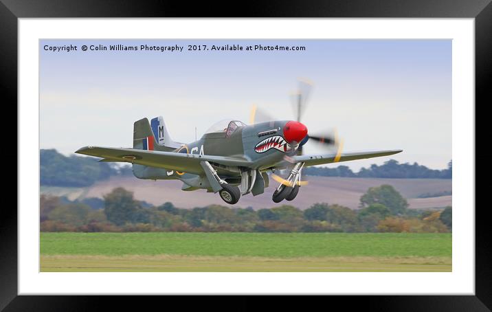 Mustang Scramble - Duxford 2 Framed Mounted Print by Colin Williams Photography