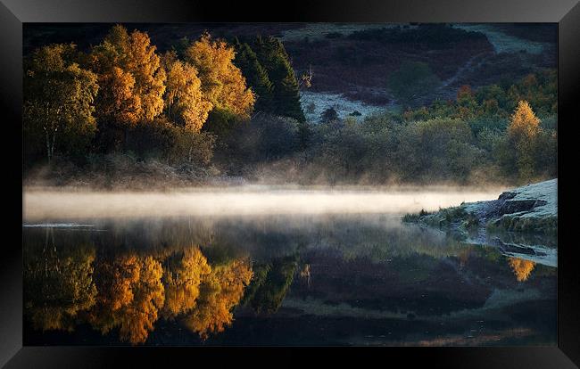 Knapps loch, Autumn Colour Framed Print by David Mould