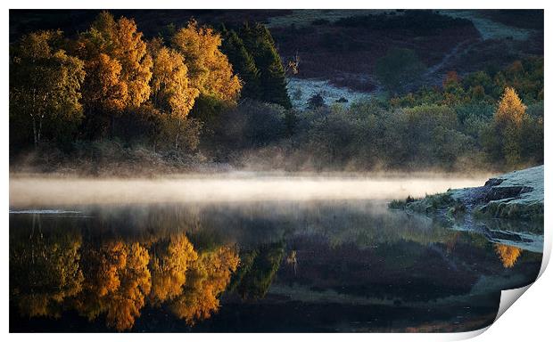 Knapps loch, Autumn Colour Print by David Mould