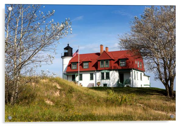 Point Betsie Lighthouse. Acrylic by David Hare