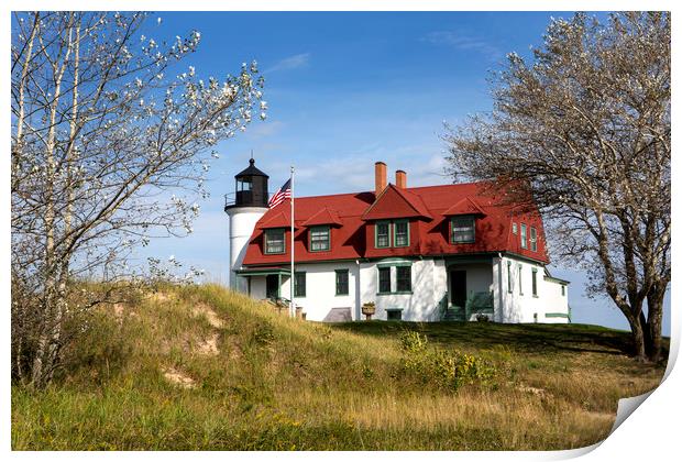 Point Betsie Lighthouse. Print by David Hare