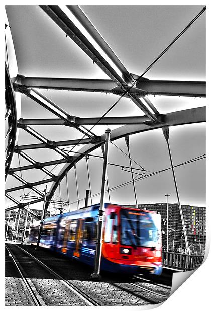 Sheffield Tram Print by Neil Gavin