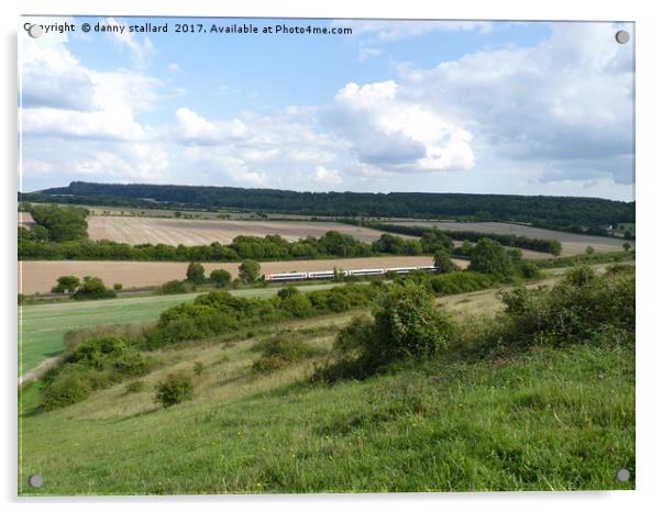 Idsworth Railway Acrylic by danny stallard