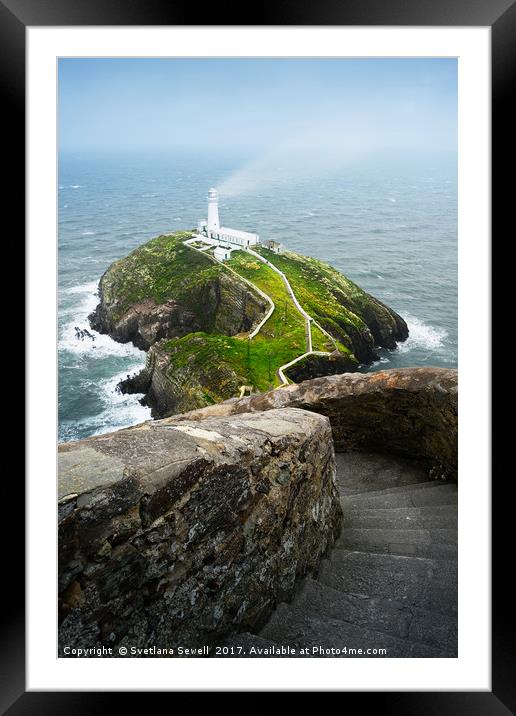 South Stack Lighthouse Framed Mounted Print by Svetlana Sewell