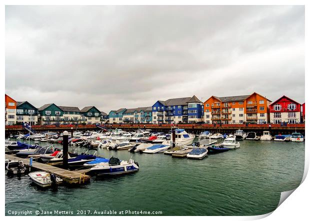 Exmouth Harbour Print by Jane Metters
