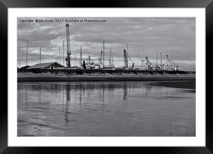 Reflections in black and white Framed Mounted Print by Jim Jones