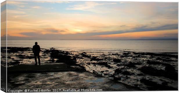 Sunset Silhouette Canvas Print by RJ Bowler