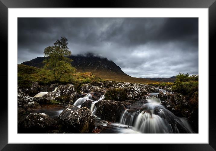 River Coupall and Buachaille Etive Mor Framed Mounted Print by Alan Sinclair
