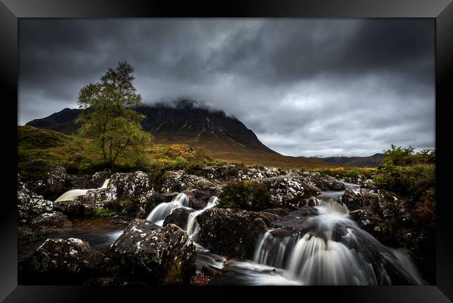River Coupall and Buachaille Etive Mor Framed Print by Alan Sinclair