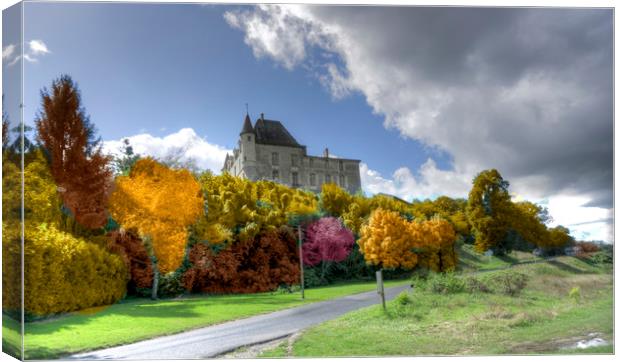 French Chateau ' Canvas Print by Irene Burdell