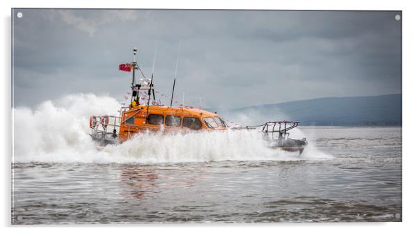 RNLI Lifeboat Acrylic by Alan Duggan