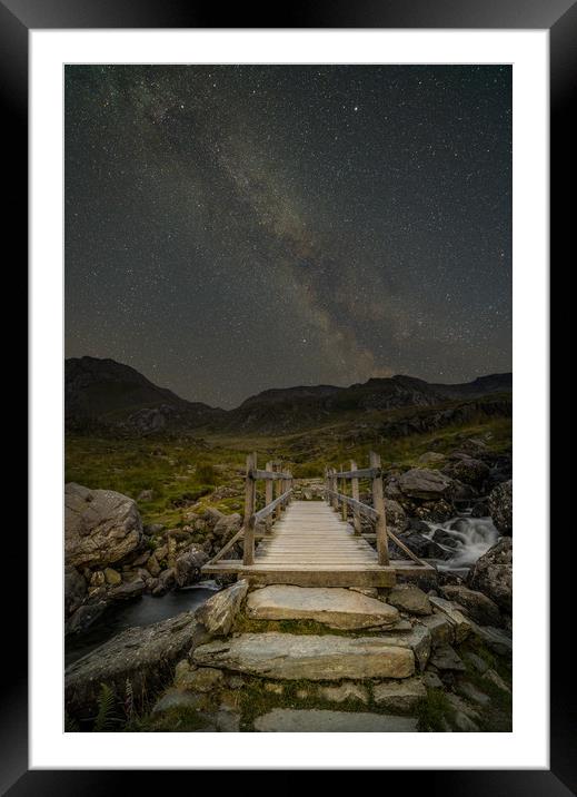 The Milky Way over Snowdonia, North Wales Framed Mounted Print by Natures' Canvas: Wall Art  & Prints by Andy Astbury