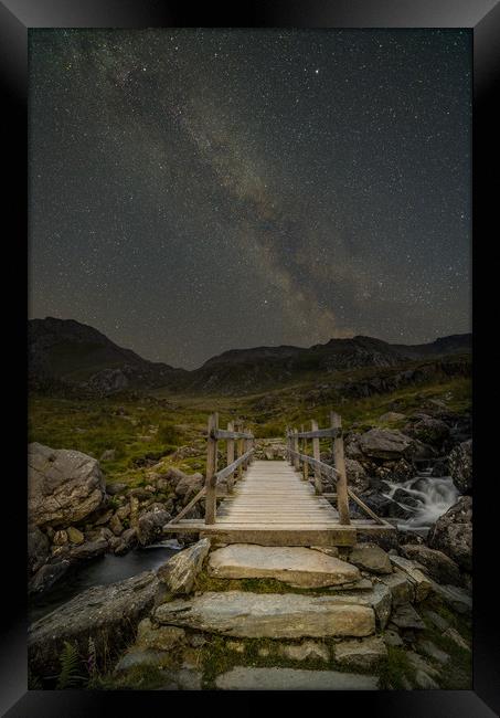 The Milky Way over Snowdonia, North Wales Framed Print by Natures' Canvas: Wall Art  & Prints by Andy Astbury