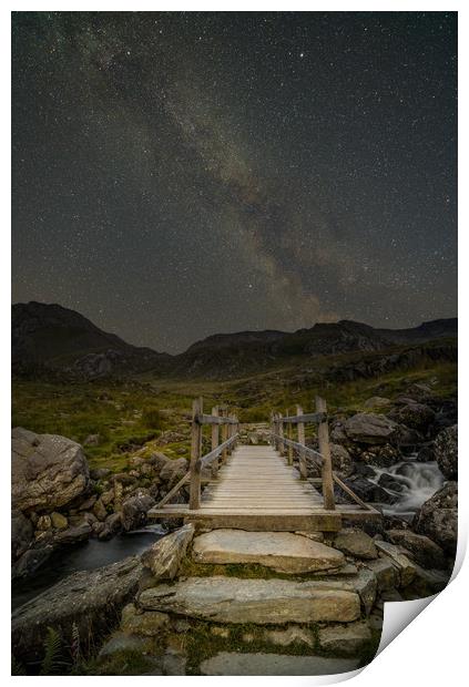 The Milky Way over Snowdonia, North Wales Print by Natures' Canvas: Wall Art  & Prints by Andy Astbury