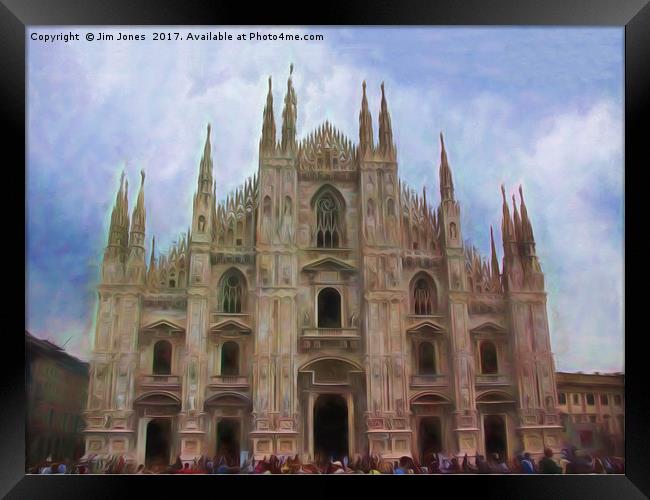 Artistic Milan Duomo Framed Print by Jim Jones